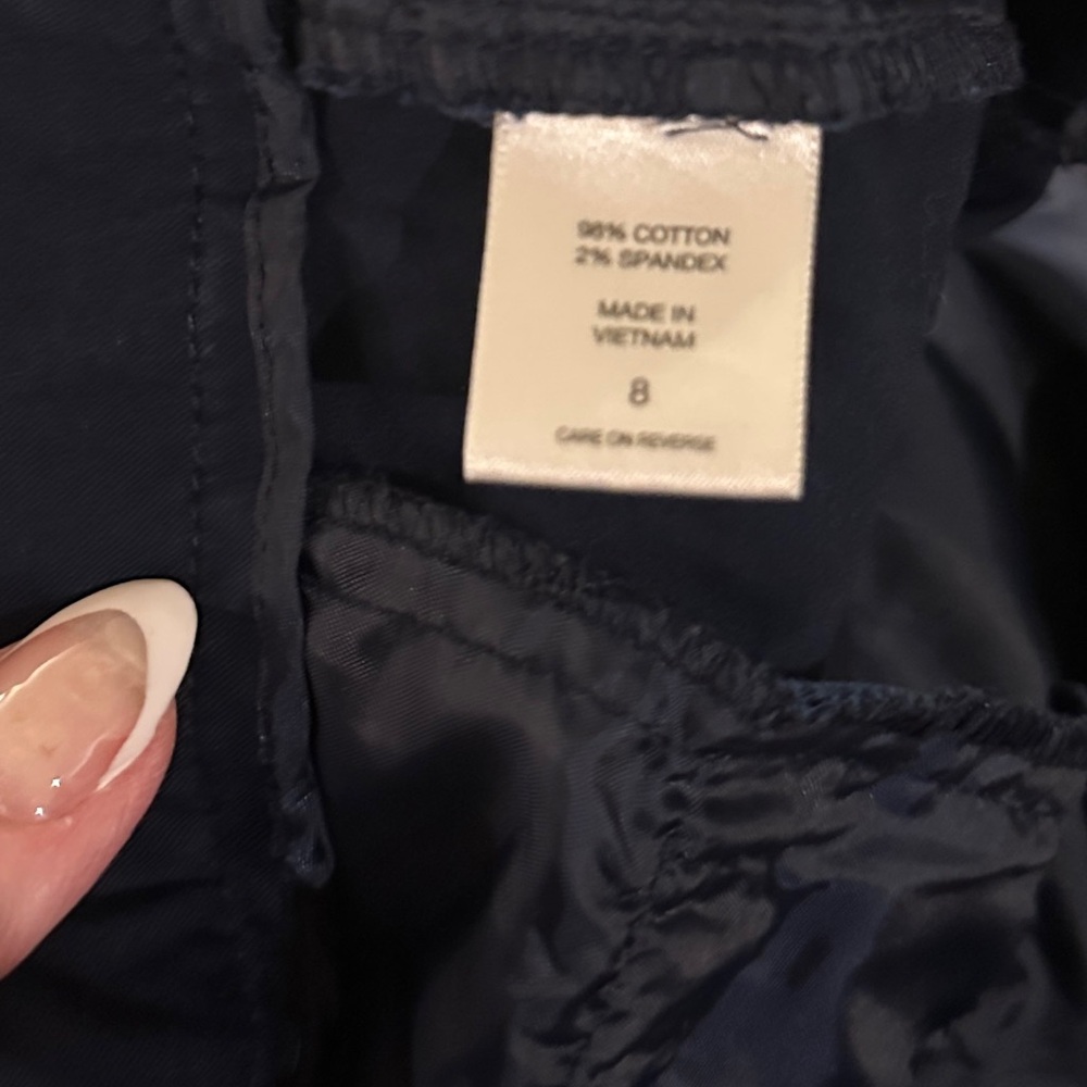 New York & Company Navy Slim Ankle Pants Size 8 Stretch Career Work Pants - Picture 6 of 7